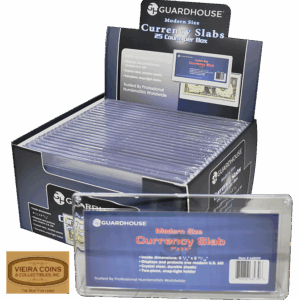 25 Guardhouse Acrylic Snaplock Modern Size Currency Holders