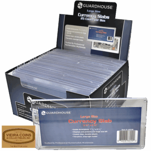 25 X Guardhouse Acrylic Snaplock Large Size Currency Holders