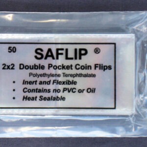 500 Saflip 2 X 2 Coin Flip - Museum Quality - Non Pvc - Safe for Coins