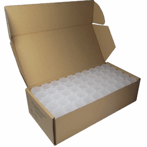 Box of 100 Guardhouse Square Coin Tubes for Large Dollar (20 Coins Each)